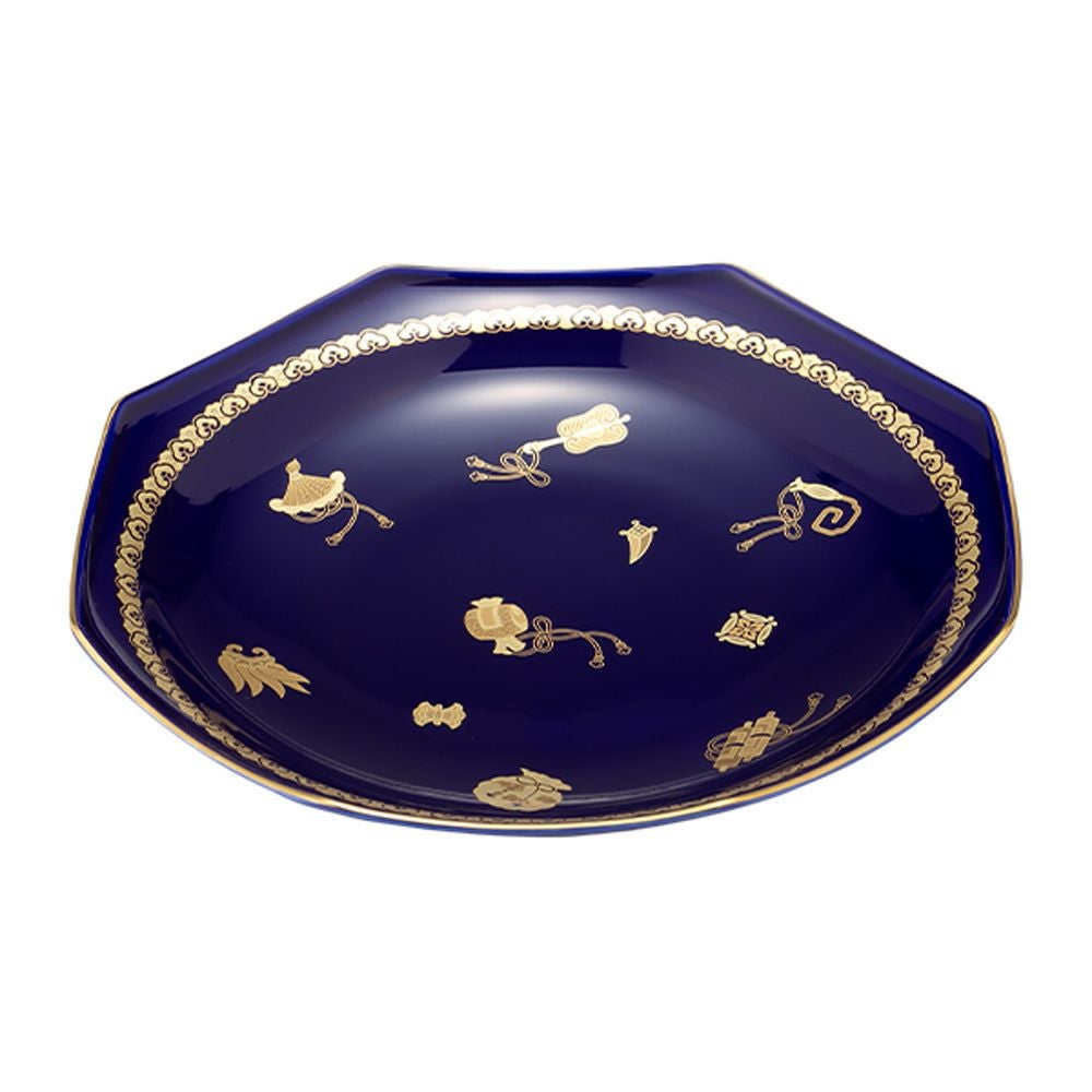 1774 香蘭社　染シンビ　深皿　26cm 香蘭社 染シンビ 深皿 5枚セット（オリジナルボックス付き） - メルカリ
