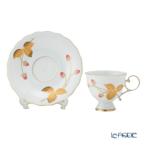 香蘭社 金彩苺 コーヒーカップ＆ソーサー 190ml 1537-1HQR