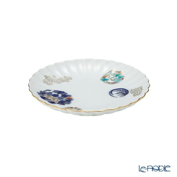 香蘭社 金ミル花丸紋 銘々皿 13.5cm