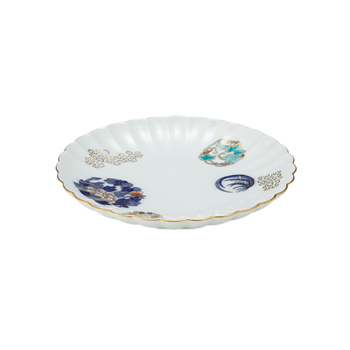 香蘭社 金ミル花丸紋 銘々皿 13.5cm | ブランド洋食器専門店ル