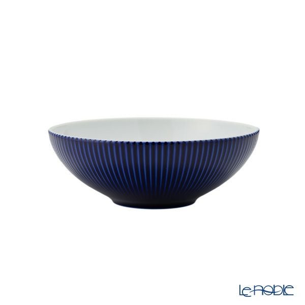 香蘭社 ピンストライプ 瑠璃 ルリ ボウル 14.5cm