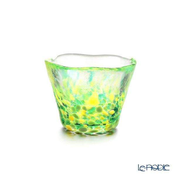 津軽びいどろ 五様ミニグラスセット ル・ノーブルオリジナル 5客 - 桜吹雪／山若葉／夜霧／朝の露／黄金空 -