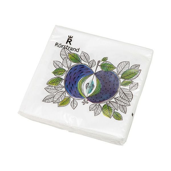 【新品 未使用品】HERMES ナプキン/ランチョンマット 葉と果実デザイン2枚 ロールストランド エデン ペーパーナプキン 33cm 20枚入 1019791