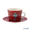 イッタラ（iittala） タイカ レッド コーヒーカップ＆ソーサー 200ml
