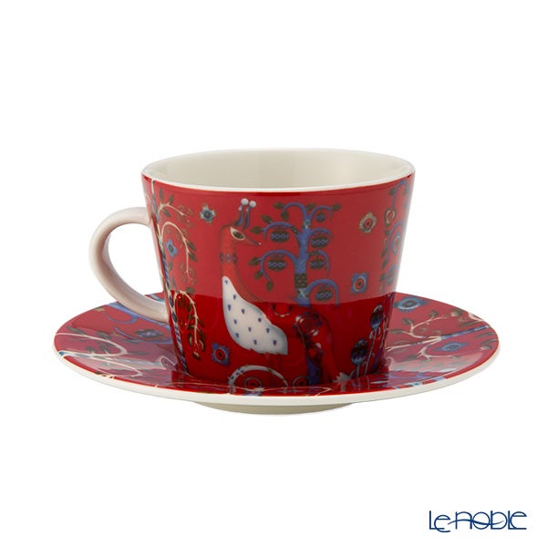 イッタラ（iittala） タイカ レッド コーヒーカップ＆ソーサー 200ml