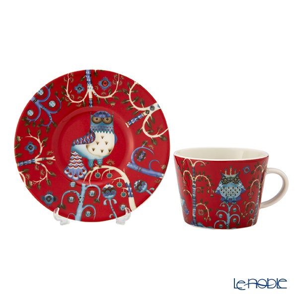 イッタラ（iittala） タイカ レッド コーヒーカップ＆ソーサー 200ml