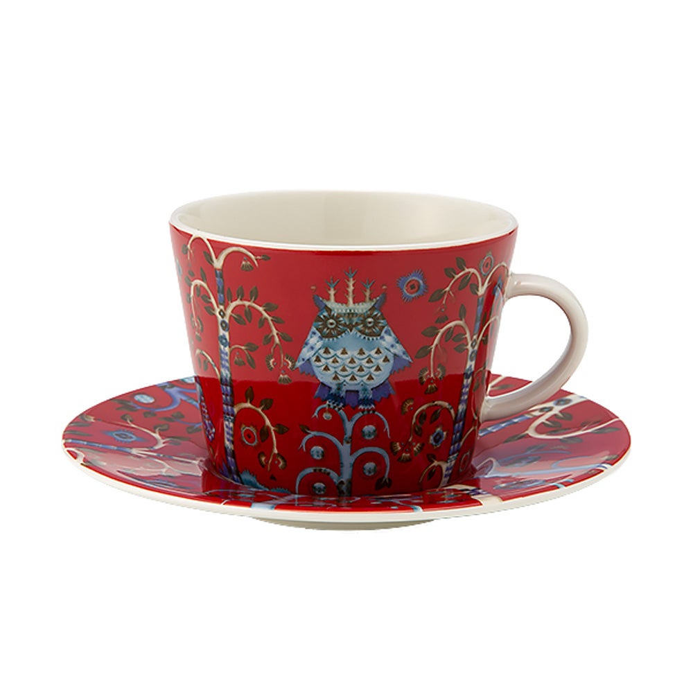 イッタラ（iittala） タイカ レッド コーヒーカップ＆ソーサー 200ml