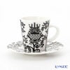 イッタラ（iittala） タイカ ブラック エスプレッソカップ＆ソーサー 100ml