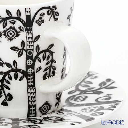 イッタラ（iittala） タイカ ブラック エスプレッソカップ＆ソーサー 100ml