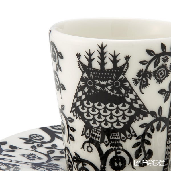 イッタラ（iittala） タイカ ブラック エスプレッソカップ＆ソーサー 100ml