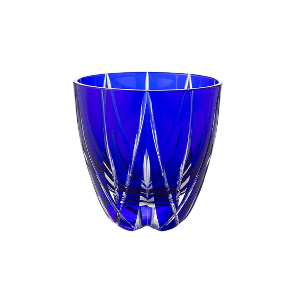 伝統工芸】田島硝子 江戸切子 星華紋 ぐい呑み 瑠璃 75ml TK21-301-1B
