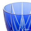 【伝統工芸】田島硝子 江戸切子 星華紋 ぐい呑み 青藍 75ml TK21-301-1A