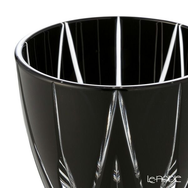 【伝統工芸】田島硝子 江戸切子 黒切子 星華紋 ぐい呑み 黒 75ml TK21-301-1K