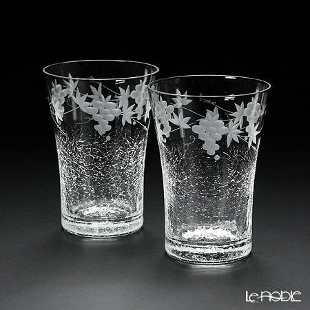 【伝統工芸】田島硝子 はな雪 フリーカップ ペア TG04-005-2