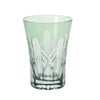 【伝統工芸】田島硝子 江戸切子 映見玉矢来 タンブラー グリーン TG05-15-1G