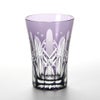 【伝統工芸】田島硝子 江戸切子 映見玉矢来 タンブラー パープル TG05-15-1V