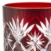 【伝統工芸】田島硝子 江戸切子 星切子 オールド 赤 280ml TG98-103-1R