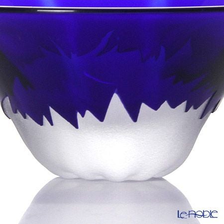 【伝統工芸】田島硝子 富士山祝盃 青富士 TG13-013-1B 木箱入