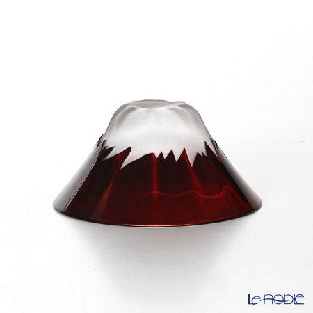 【伝統工芸】田島硝子 富士山祝盃 赤富士 TG13-013-1R 木箱入