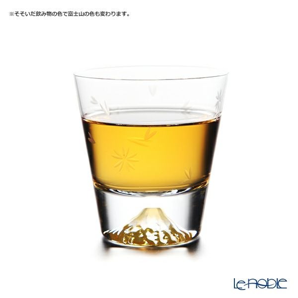 【伝統工芸】田島硝子 富士山グラス ミニロックグラス 桜切子 150ml TG20-015-MRS