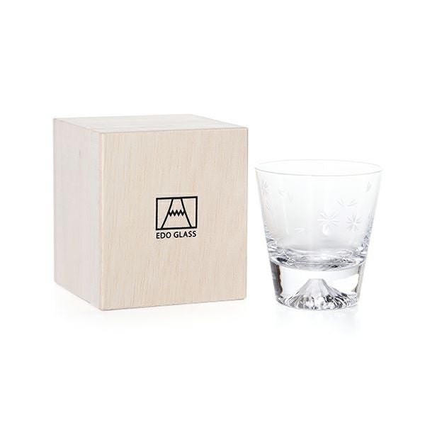 伝統工芸】田島硝子 富士山グラス ミニロックグラス 150ml TG20-015-MR