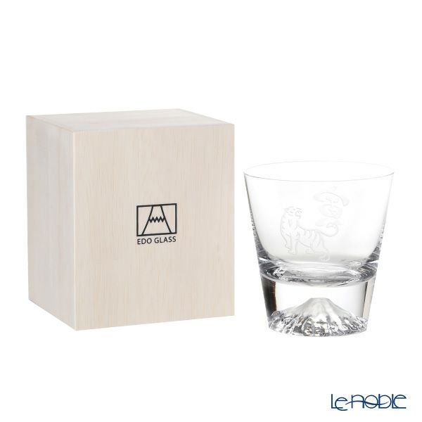 【伝統工芸】田島硝子 富士山グラス ロックグラス 270ml 干支 2022年 寅 風呂敷付