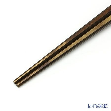 高野竹工 御園箸 松煙 22.5cm