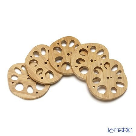 高野竹工 レンコン型コースター 5個セット