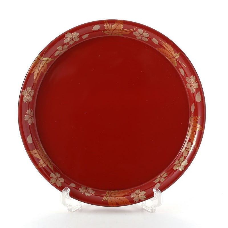 【伝統工芸】輪島塗 プレート／コースター 春秋 坂口政昭氏作