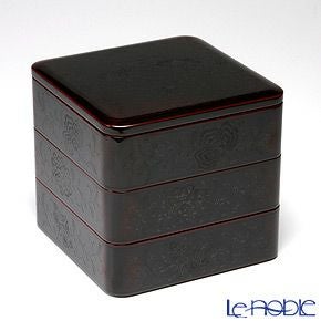 【伝統工芸】輪島塗 宝相華沈金 重箱揃え