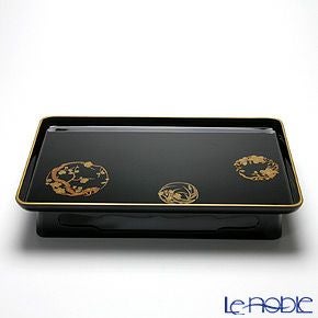 【伝統工芸】輪島塗 花の丸蒔絵 三つ組屠蘇器