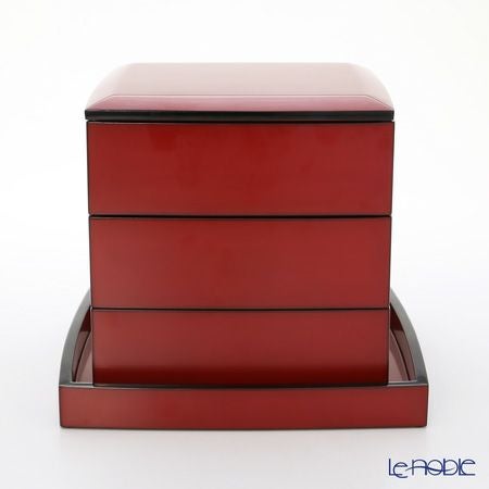 【伝統工芸】輪島塗 たまり朱 5.5三段重