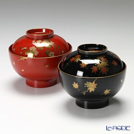 輪島塗椀 5客セット 金色と赤色の花模様 221 輪島塗 ぐい吞み／五作家沈金 | 輪島塗 加藤漆器店 公式オンライン