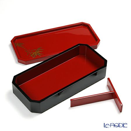 【伝統工芸】輪島塗 長手多用重 松竹梅蒔絵 代田和哉作