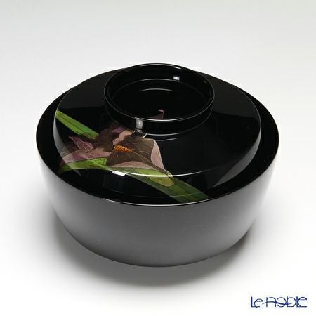 【伝統工芸】輪島塗 煮物椀 5客揃草花絵変わり 坂口政昭氏作