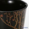 【伝統工芸】輪島塗 フリーカップ 紅白梅 稲舟 赤黒 ペア