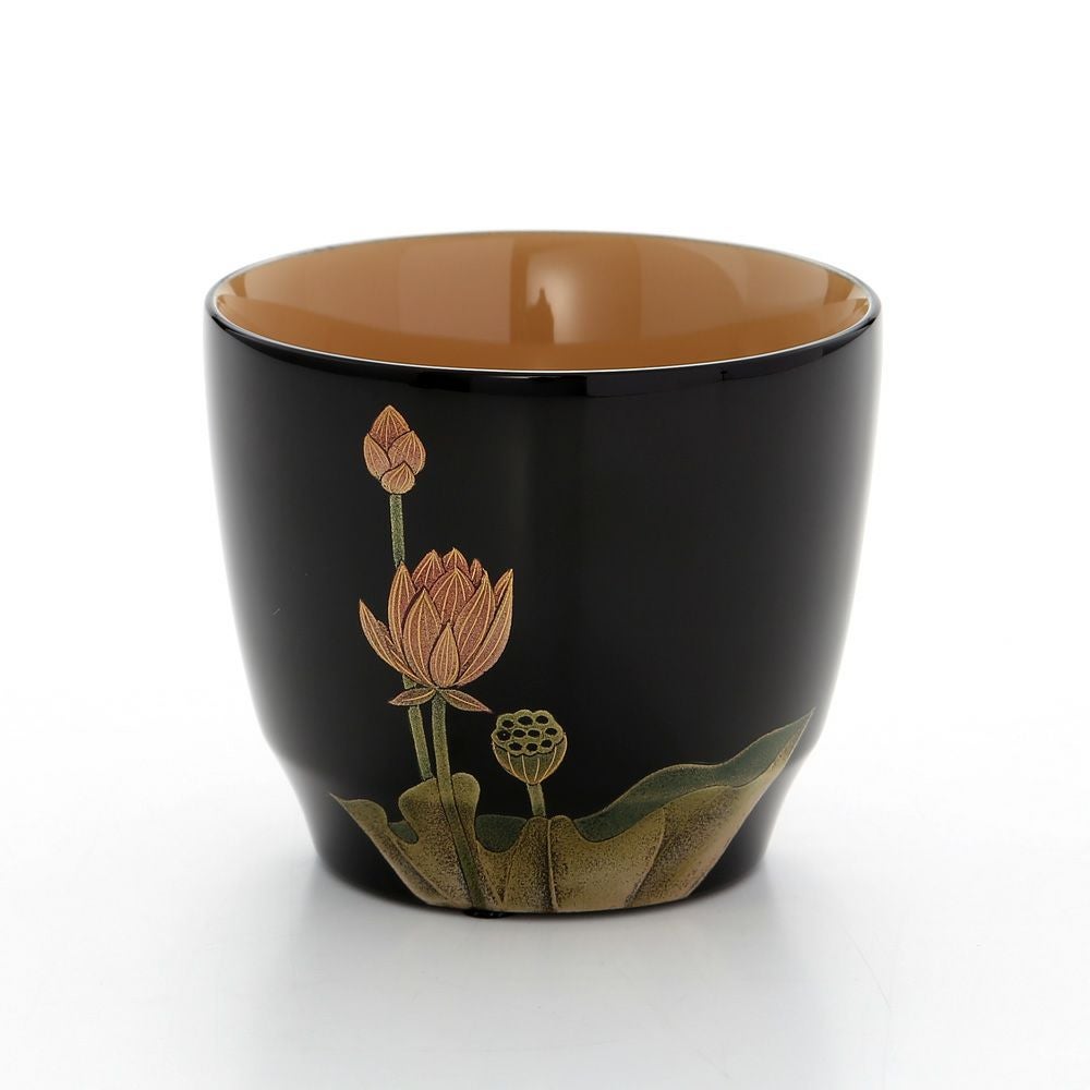 【伝統工芸】輪島塗 フリーカップ 蓮（つぼみ） 坂口政昭氏作