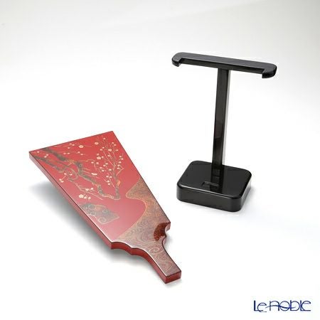 【伝統工芸】輪島塗 飾り羽子板 光琳梅 稲舟