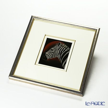 【伝統工芸】輪島塗 漆芸額 縞馬 蒔絵師 坂口政昭氏作