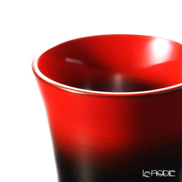 【伝統工芸】輪島塗 ぐい呑 曙塗 桜（足元に桜） 坂口政昭氏作