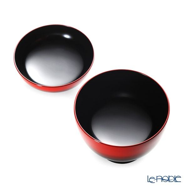 【伝統工芸】輪島塗 吸物椀 曙塗 口縁赤