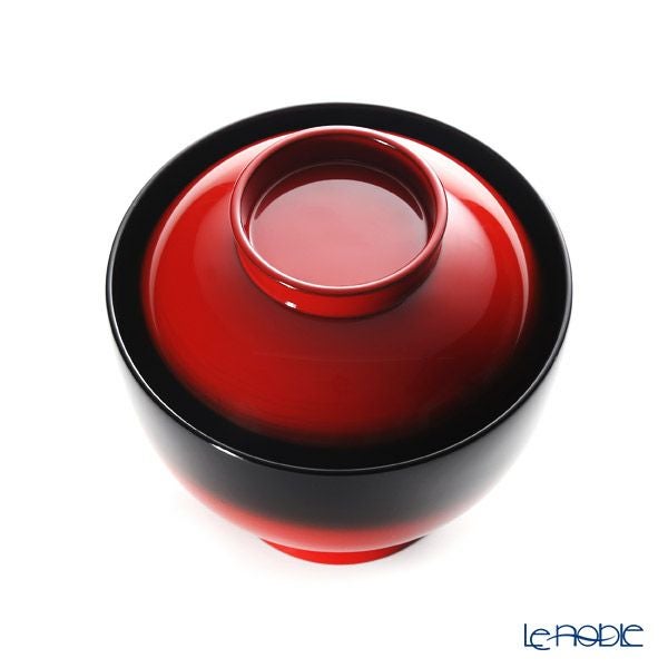 【伝統工芸】輪島塗 吸物椀 曙塗 口縁黒