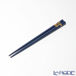 【伝統工芸】輪島塗 干支箸 子（ね） 青（小） 19.5cm