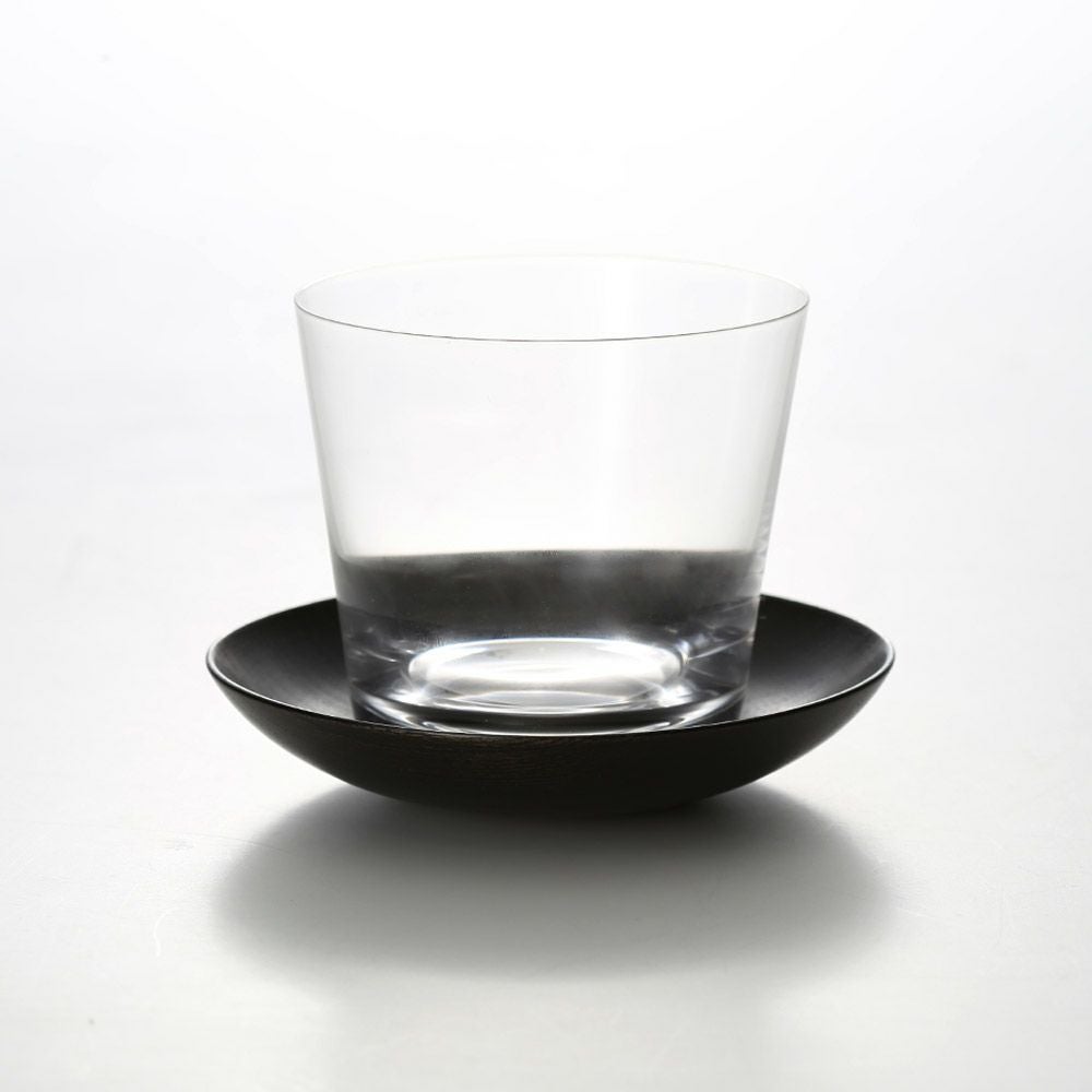 松徳硝子 冷茶器 Muji グラス 180ml 茶托付 1901012