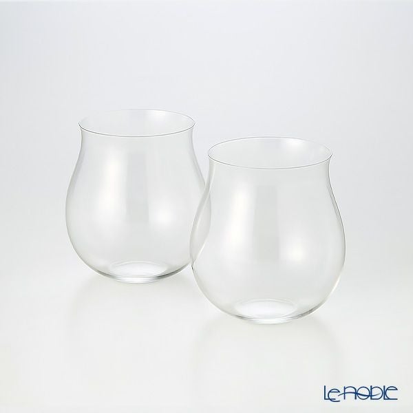 松徳硝子 うすはり 葡萄酒器 ブルゴーニュ 350ml 2個 【木箱入】