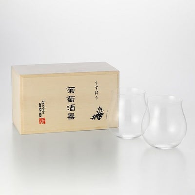 松徳硝子 うすはり 麦酒晩酌揃 タンブラー（L）375ml ＆ 柿ピー小鉢 