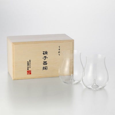 松徳硝子 うすはり 酒器揃 【木箱入】 | ブランド洋食器専門店ル 