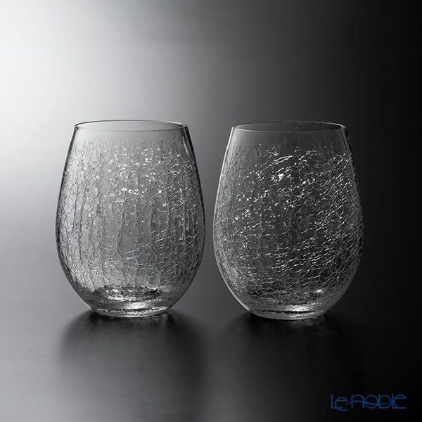 深川硝子工芸 CRACKS ワイングラス ペア