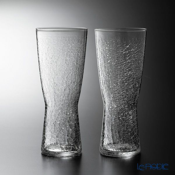 深川硝子工芸 CRACKS ビアグラス ペア