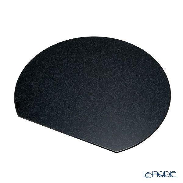 ラックヌーボー マーブルコレクション 半月型プレースマット（L） ブラック